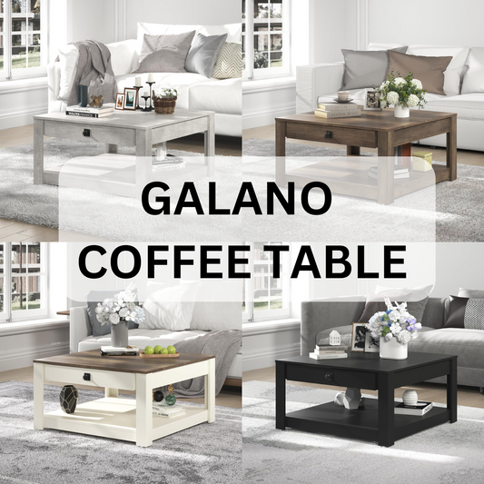 Galano Philia Coffee Table: Stylish Modern Coffee Table with Storage – Perfect for Living Room & Office