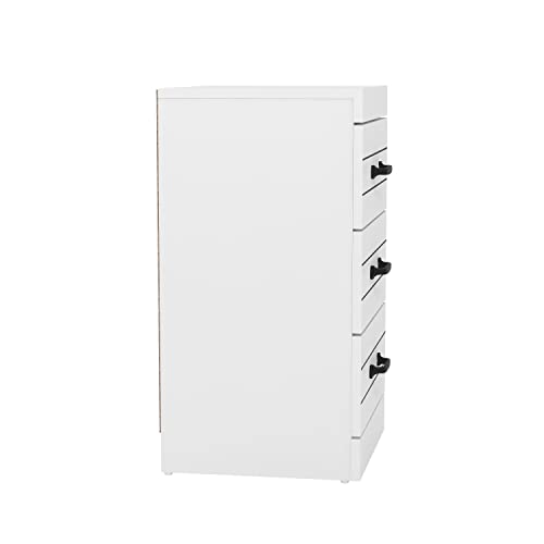 Galano Allington Dresser - 3 Drawer Chest - Small Side Table, End Table with Storage for Bedroom - Chest of Drawers for Clothes - Organizers for Hallway, Entryway, Living Room - White