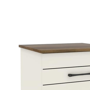 Galano Elis 2 Drawer Bedside, Bedside Table with Drawer, Nightstand Lamp, End Table, Side Table, Drawer Glides, Engineered Wood, Ultra Fast Assembly and Tool-Free