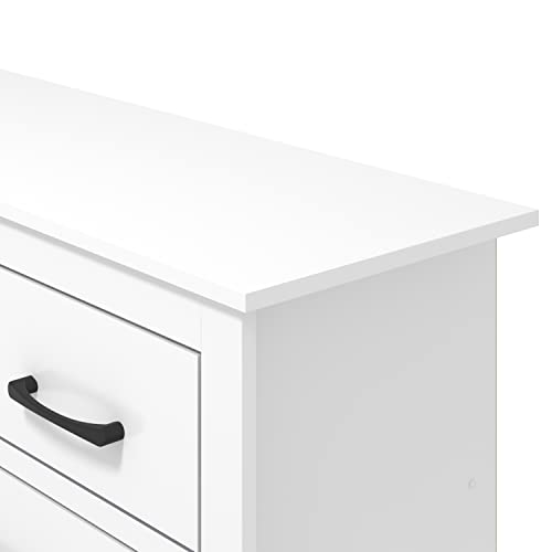 Galano Limestone 3+4 Drawer Chest - Chest of Drawer for Bedroom - Closet Organizers and Storage Cabinet for Hallway, Entryway (White)