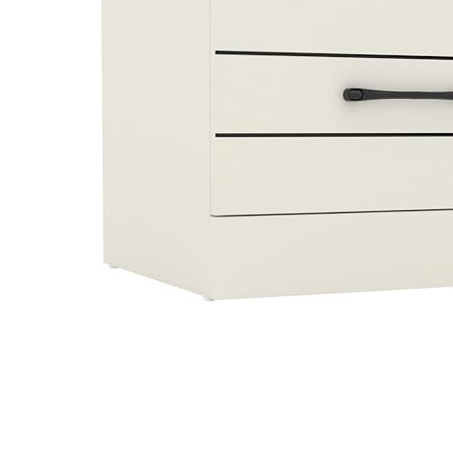 Galano Elis 2 Drawer Bedside, Bedside Table with Drawer, Nightstand Lamp, End Table, Side Table, Drawer Glides, Engineered Wood, Ultra Fast Assembly and Tool-Free