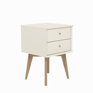 Galano Abby Bedside Table - Stylish 2 Drawer Bedside - Side Table with Storage - Storage Cabinet for Hallway - Entryway or Bedroom