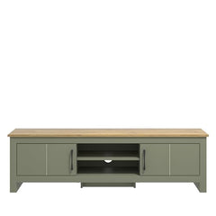 Galano Limestone Wide TV Unit - Entertainment Centre for up to 65" TV - TV Unit with 2 Doors