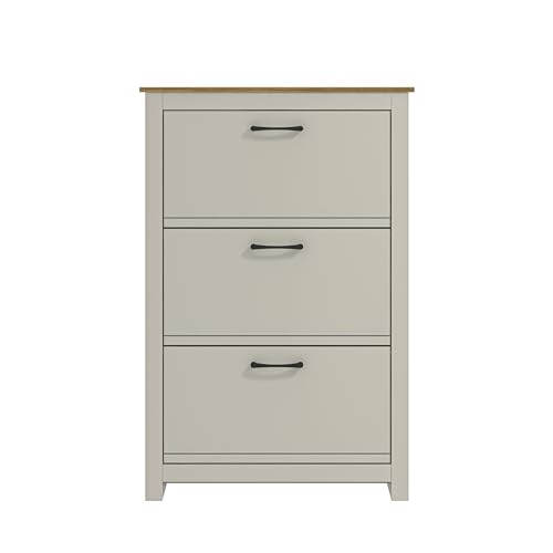 Galano Limestone Shoe Cabinet - Slim Storage Cabinet - Organizers and Storage Cabinet for Hallway - Entryway or Living Room