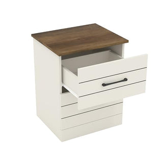 Galano Elis 2 Drawer Bedside, Bedside Table with Drawer, Nightstand Lamp, End Table, Side Table, Drawer Glides, Engineered Wood, Ultra Fast Assembly and Tool-Free