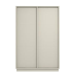 Galano 2 Door Sliding Wardrobe - Space Saving Stylish and Sturdy 2 Door Wardrobe - Bedroom Furniture Unit with Hanging Rail Storage