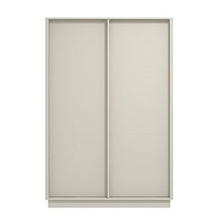 Galano 2 Door Sliding Wardrobe - Space Saving Stylish and Sturdy 2 Door Wardrobe - Bedroom Furniture Unit with Hanging Rail Storage