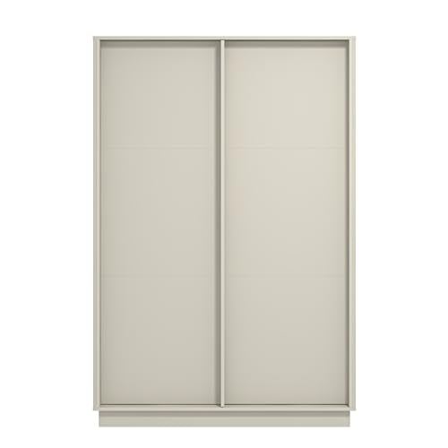 Galano 2 Door Sliding Wardrobe - Space Saving Stylish and Sturdy 2 Door Wardrobe - Bedroom Furniture Unit with Hanging Rail Storage