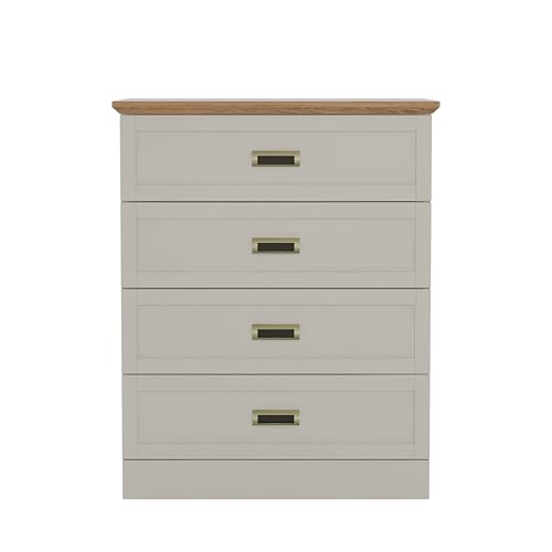 Galano Edison 4 Drawer Chest - Tall Drawer Chest with Storage for Bedroom - Chest of Drawers for Clothes - Organizers and Storage Cabinet for Hallway - Entryway or Living Room