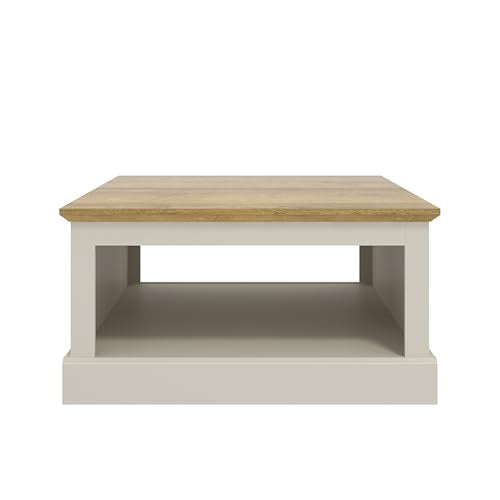 Galano Sufy Square Coffee Table - Engineered Wood Storage Cabinet, Square Living Room Table with Storage - D79 x W79 x H41cm