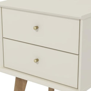 Galano Abby Bedside Table - Stylish 2 Drawer Bedside - Side Table with Storage - Storage Cabinet for Hallway - Entryway or Bedroom