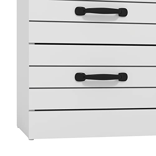 Galano Allington Dresser - 3 Drawer Chest - Small Side Table, End Table with Storage for Bedroom - Chest of Drawers for Clothes - Organizers for Hallway, Entryway, Living Room - White