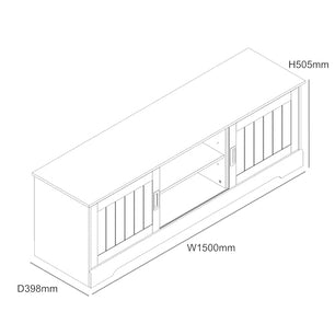 Galano Edison Wide TV Unit, Entertainment Centre for up to 65