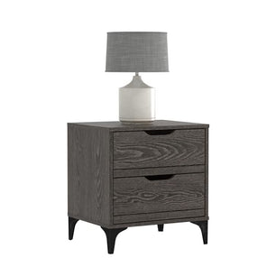 Galano Lilay Nightstand - Bedside Table Bedroom - Bedside Cabinet - Spacious Storage End Table - Sofa Side Table - Side Table for Bedroom - Easy Assembly - Dusty Grey Oak