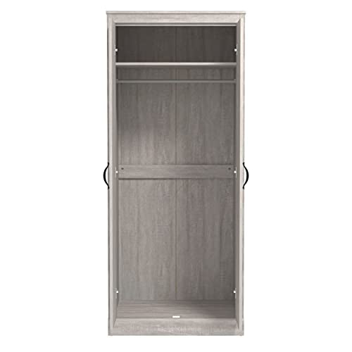 Galano Bristol 2 Door Wardrobe – Bedroom Furniture Unit with Hanging Rail Storage for Clothes Hanging Bedroom Storage - Engineered Wood - ‎54.5 x 77 x 180.5 cm