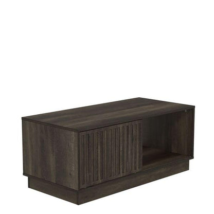 Galano Ryuki Coffee Table - Modern Distressed Oak Finish - Storage Cabinet for Entryway - Foyer - Living Room - Space Saving (Riviera Eichi)