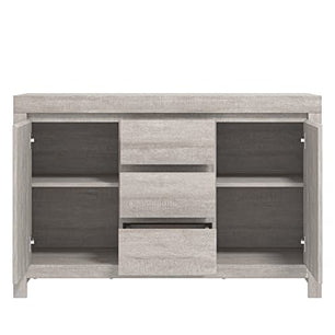 Galano Cubbot 2 Door 3 Drawer Sideboard - Storage Cabinet with 2 Doors and Drawers - Freestanding Cabinet for Living Room & Hallway