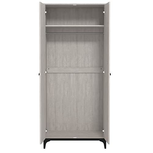 Galano Lawrence Wardrobe - Bedroom Furniture Unit with Hanging Rail Storage