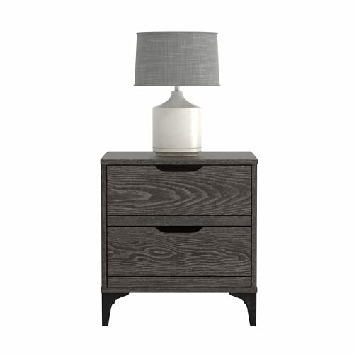 Galano Lilay Nightstand - Bedside Table Bedroom - Bedside Cabinet - Spacious Storage End Table - Sofa Side Table - Side Table for Bedroom - Easy Assembly - Dusty Grey Oak