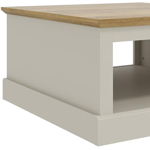 Galano Sufy Square Coffee Table - Engineered Wood Storage Cabinet, Square Living Room Table with Storage - D79 x W79 x H41cm