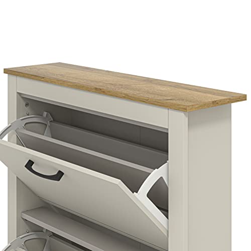 Galano Limestone Shoe Cabinet - 2 Door Shoe Storage Cabinet - Organizers and Storage Cabinet for Hallway - Entryway or Living Room