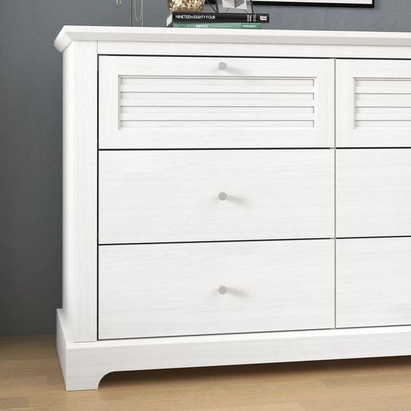 Galano Milan 4 Drawer Chest - Chest of Drawer with Storage for Bedroom - Organizers and Storage Cabinet for Hallway - Entryway or Living Room (Light Grey/Oak)