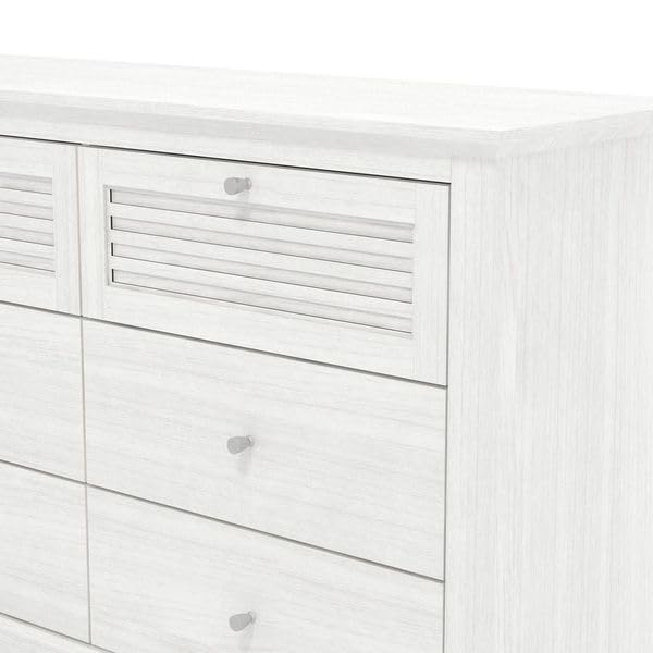 Galano Milan 4 Drawer Chest - Chest of Drawer with Storage for Bedroom - Organizers and Storage Cabinet for Hallway - Entryway or Living Room (Light Grey/Oak)