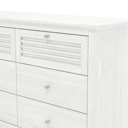 Galano Milan 4 Drawer Chest - Chest of Drawer with Storage for Bedroom - Organizers and Storage Cabinet for Hallway - Entryway or Living Room (Ivory/Oak,)