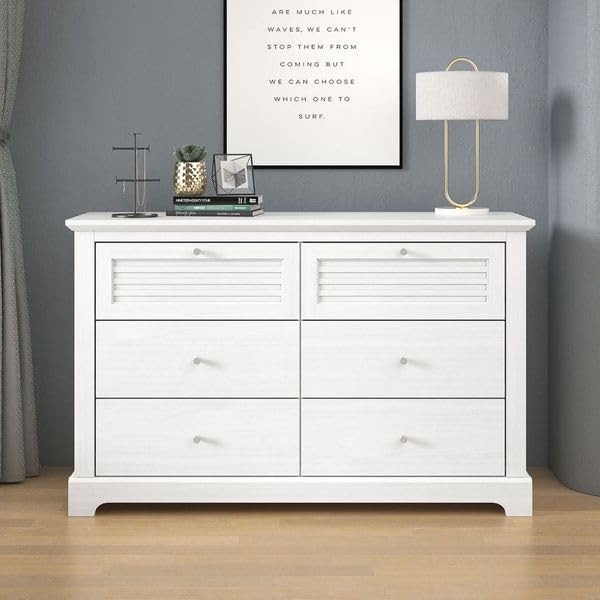 Galano Milan 4 Drawer Chest - Chest of Drawer with Storage for Bedroom - Organizers and Storage Cabinet for Hallway - Entryway or Living Room (Light Grey/Oak)