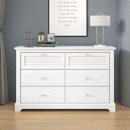 Galano Milan 4 Drawer Chest - Chest of Drawer with Storage for Bedroom - Organizers and Storage Cabinet for Hallway - Entryway or Living Room (Ivory/Oak,)