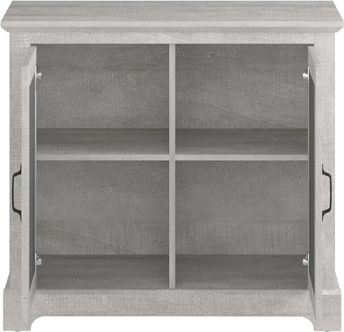 Galano Millicent Sideboard mit 2 Türen – Buffets &amp; Sideboards – Lagerschrank – Buffetschrank – Akzentschrank – Anrichte für Wohnzimmer – Acrylspiegel – Mexikanisches Grau