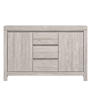 Galano Cubbot 2 Door 3 Drawer Sideboard - Storage Cabinet with 2 Doors and Drawers - Freestanding Cabinet for Living Room & Hallway