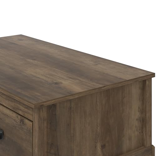 Galano Bristol Coffee Table - 2 Drawer Storage Unit - Engineered Wood Storage Cabinet, Rectangular Living Room Table with Storage