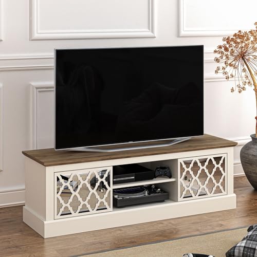 Galano Sufly 2 Door TV Unit, Entertainment Centre for up to 55" TV, TV Stand Cabinet for Living Room, Large Storage