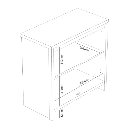 Galano Mollison 3 Door Sideboard - Moden Laser Cut Pattern with Acrylic Mirror Storage Cabinet for Living Room, Bedroom, or Kitchen (Dusty Grey Oak)