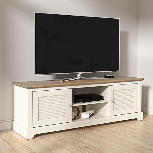 Galano Milan Wide TV-Möbel, Entertainment-Center für Fernseher bis zu 65 Zoll, 150 cm TV-Möbel mit 2 Türen, TV-Ständerschrank fürs Wohnzimmer, viel Stauraum