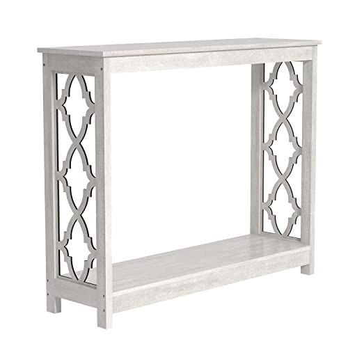 Quadratischer Couchtisch Galano Heron – Modernes Finish in Antik-Eiche – Bücherregal für Flur – Eingangsbereich – Foyer oder Wohnzimmer (Asteiche)