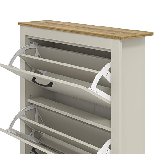 Galano Limestone Shoe Cabinet - Slim Storage Cabinet - Organizers and Storage Cabinet for Hallway - Entryway or Living Room