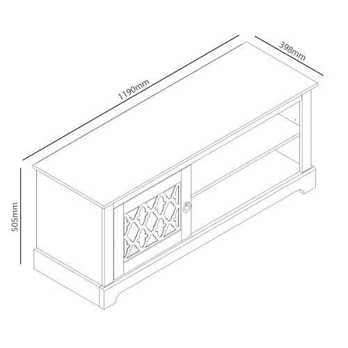 Galano Novara Wide TV Unit, Entertainment Centre for up to 65" TV, 150cm TV Unit with 2 Doors, TV Stand Cabinet for Living Room, Large Storage