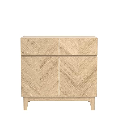 Galano Hanwell Sideboard - Cabinet Storage Organizer for Your Home - Storage Sideboard - Adjustable Shelves