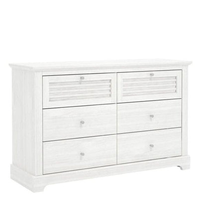 Galano Milan 4 Drawer Chest - Chest of Drawer with Storage for Bedroom - Organizers and Storage Cabinet for Hallway - Entryway or Living Room (Light Grey/Oak)