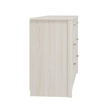 Galano Bonny 3+3 Drawer Chest - Chest of Drawers with Storage for Clothes - Organizers and Storage Cabinet for Hallway - Entryway or Living Room (Oak)