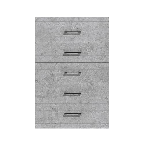 Galano Hamsper 6 Drawer Dresser with Interlock Drawer Feature, Deep Drawers for Closet Organizer, Ultra Fast Assembly, 16.14" D x 46.46" W x 31.02" H, Dusty Grey Oak