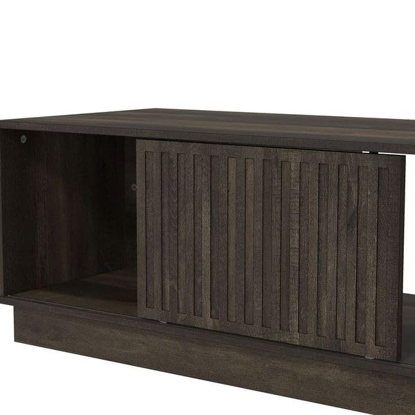 Galano Ryuki Coffee Table - Modern Distressed Oak Finish - Storage Cabinet for Entryway - Foyer - Living Room - Space Saving (Riviera Eichi)