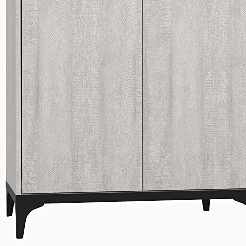 Galano Lawrence Wardrobe - Bedroom Furniture Unit with Hanging Rail Storage