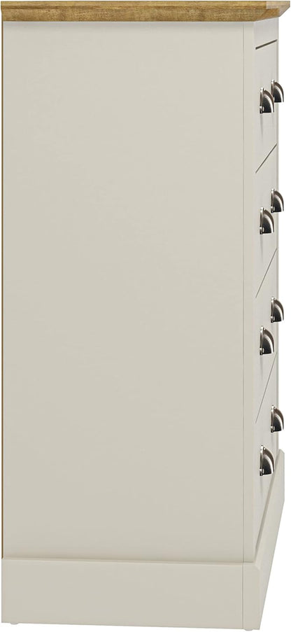 Galano Sufy 4 Drawer Chest - Wide Drawer Chest with Storage for Bedroom - Chest of Drawers for Clothes - Organizers and Storage Cabinet for Hallway - Entryway or Living Room - Light Grey