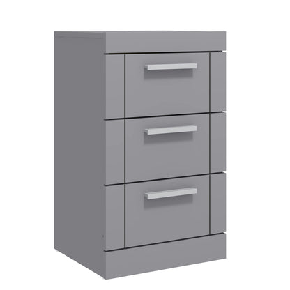 Galano Kimberley 4 Drawer Chest - Tall Drawer Chest with Storage for Bedroom - Chest of Drawers for Clothes - Storage Cabinet for Hallway, Entryway - Cool Grey