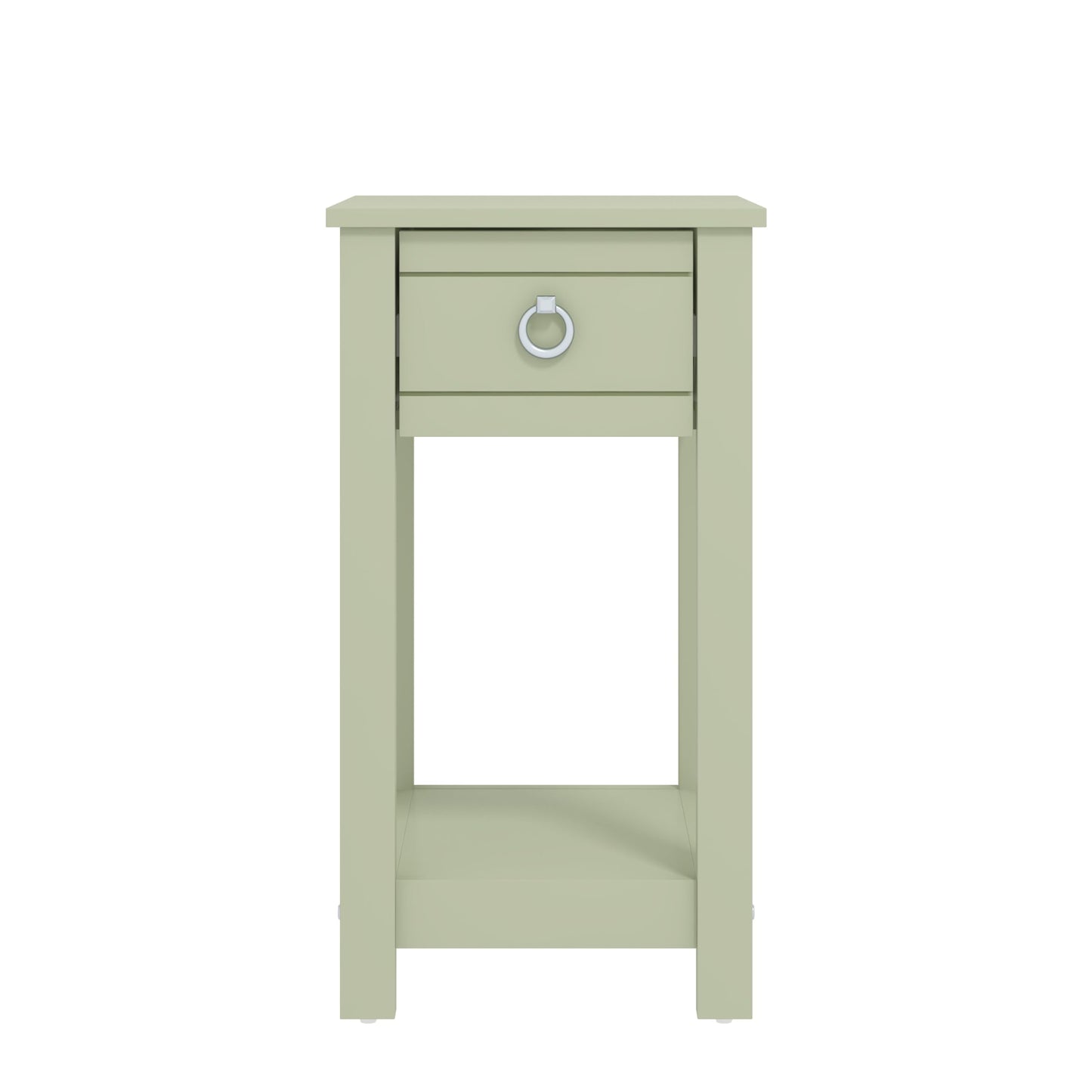 Galano Laurel Bedside Table, Stylish and Slim Side Table, Organizers and Storage Cabinet for Hallway, Entryway or Bedroom (Light Green)