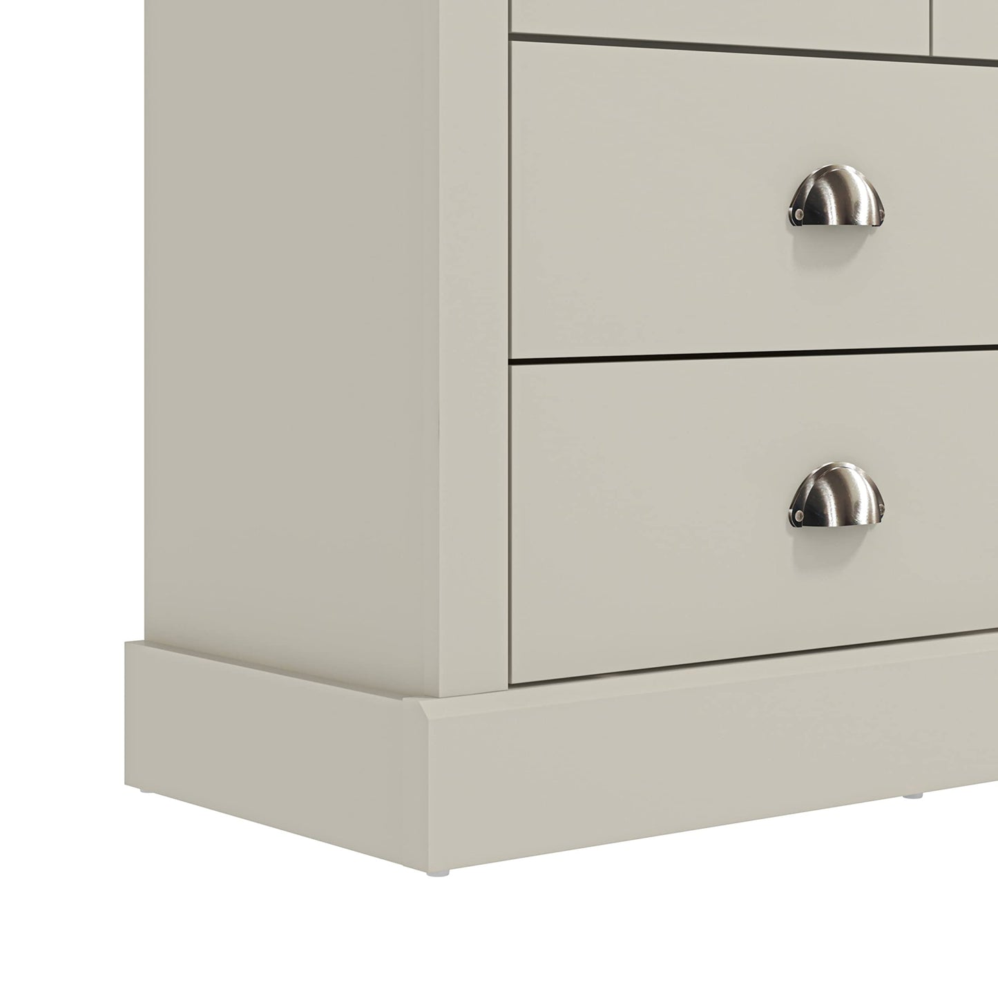 Galano Sufy 3 plus 4 Drawer Chest - Wide Drawer Chest with Storage for Bedroom - Chest of Drawers for Clothes - Closet Organizers and Storage Cabinet for Hallway, Entryway - Light Grey