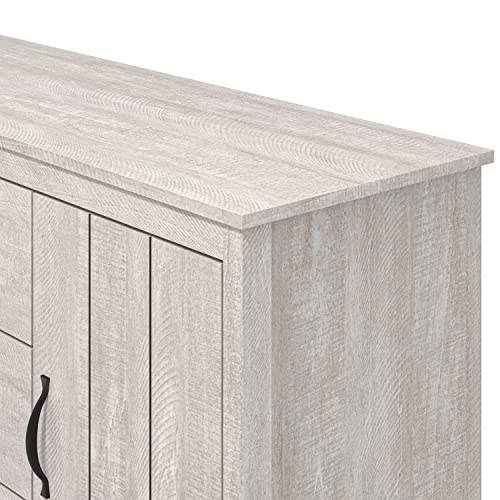 Galano Bristol 2 Door 3 Drawer Sideboard - Storage Cabinet - Organizer Console - 39.8D x 113W x 72.6H centimetres - Adjustable Shelves